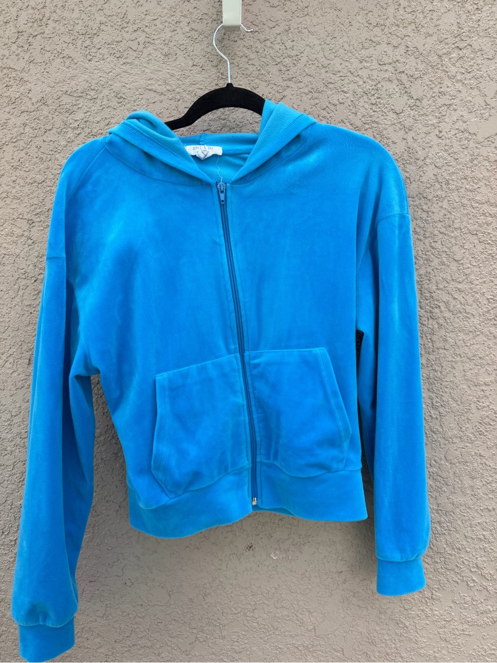refuge Bright Turquoise Zip-Up Hoodie